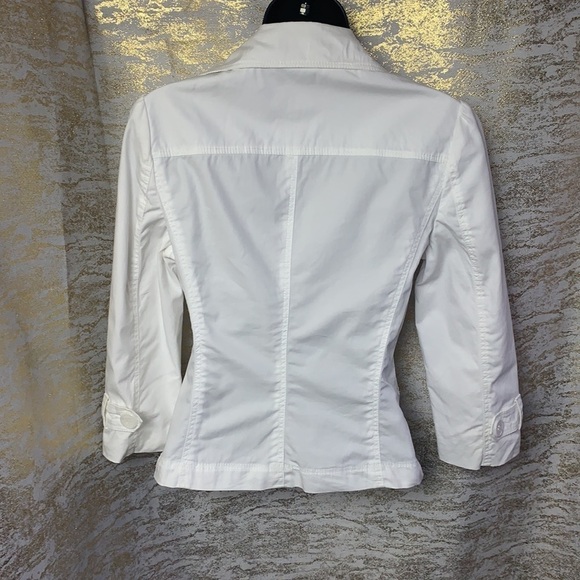 ESPRIT White Cotton Blend Women’s Blazer/Jacket Size US 2 - Picture 7 of 12